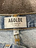 AGOLDE 100% Cotton Graphic Blue Jeans Size 24 waist - photo 4