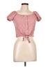 Love Squared Pink Short Sleeve Blouse Size 12 - photo 1