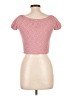 Love Squared Pink Short Sleeve Blouse Size 12 - photo 2