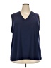 Roaman's Blue Sleeveless Blouse Size 22 (1X) - photo 1