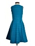 Leifsdottir Chevron-herringbone Teal Cocktail Dress Size 0 - photo 2