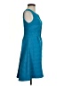 Leifsdottir Chevron-herringbone Teal Cocktail Dress Size 0 - photo 4