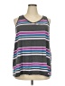 Torrid Stripes Gray Sleeveless Top Size 4X Plus (4) - photo 1