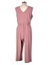 Nina Leonard Solid Pink Jumpsuit Size L - photo 2