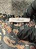 Soprano 100% Polyester Paisley Black Romper Size S - photo 4