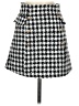 Alya 100% Polyester Houndstooth Gray Casual Skirt Size XS - photo 1