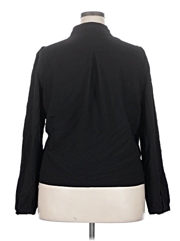 Aqua Long Sleeve Blouse (view 2)