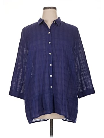 J.Jill 3/4 Sleeve Button-Down Shirt (view 1)
