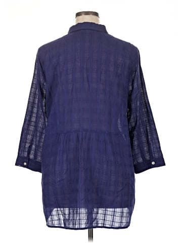 J.Jill 3/4 Sleeve Button-Down Shirt (view 2)