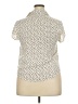 CAbi 100% Polyester Ivory Short Sleeve Polo Size 3X - photo 2
