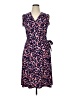 Leota Print Blue Casual Dress Size XL - photo 1