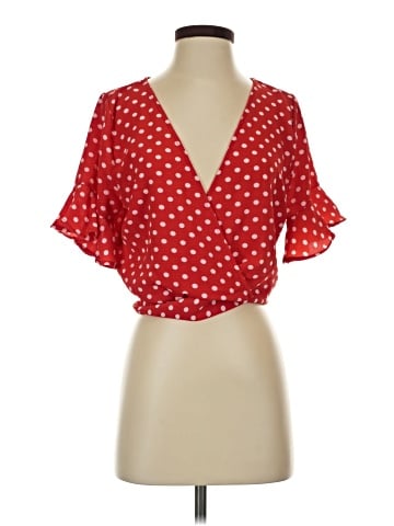 E&M Collection Short Sleeve Blouse (view 1)