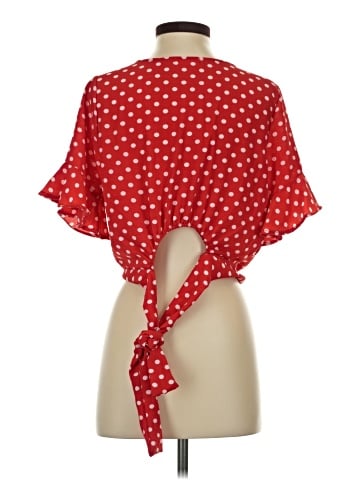 E&M Collection Short Sleeve Blouse (view 2)