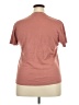 Unbranded Solid Brown Short Sleeve T-Shirt Size XXL - photo 2