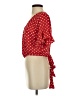 E&M Collection Red Short Sleeve Blouse Size S - photo 5