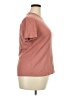 Unbranded Solid Brown Short Sleeve T-Shirt Size XXL - photo 4