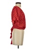 E&M Collection Red Short Sleeve Blouse Size S - photo 4