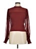 Sam Edelman 100% Polyester Burgundy Long Sleeve Blouse Size M - photo 1