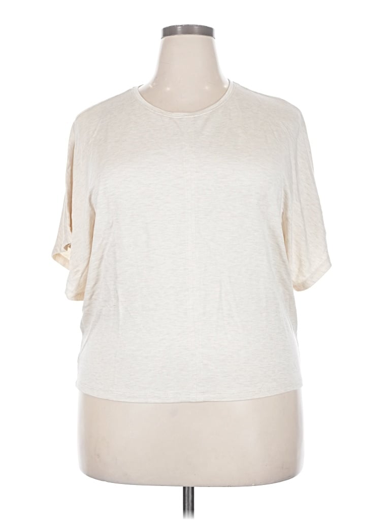 Pre-owned Lou & Grey Short Sleeve T-shirt In Ivory