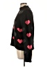 Calligraphie Hearts Black Turtleneck Sweater Size L - photo 5
