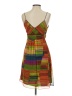 Zara Basic 100% Polyester Color Block Orange Cocktail Dress Size S - photo 2