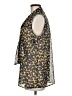 CAbi 100% Polyester Animal Print Gold Yellow Sleeveless Blouse Size M - photo 5