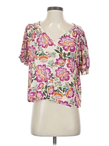 Nicole Miller Artelier Short Sleeve Blouse (view 1)