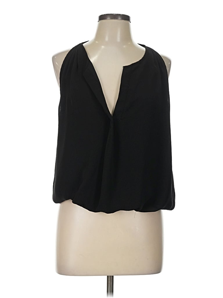 Pre-owned Max Studio Sleeveless Blouse In Black