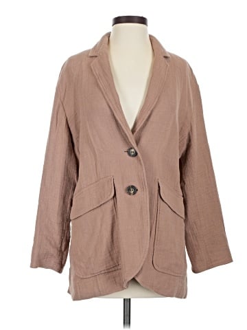 Madewell Cotton-Linen Relaxed Larsen Blazer (view 1)