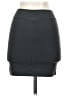 Moda International Solid Gray Black Casual Skirt Size S - photo 2