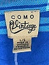 Como Vintage 100% Rayon Plaid Blue Long Sleeve Blouse Size L - photo 7