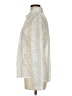 misook 100% Polyester Metallic Silver Long Sleeve Blouse Size M - photo 5