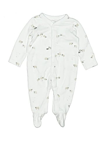 The Little White Company Long Sleeve Onesie (view 1)