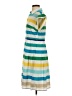 Calvin Klein Stripes Blue Yellow Casual Dress Size 4 - photo 5