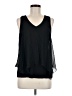 Iz Byer 100% Polyester Black Sleeveless Blouse Size M - photo 1
