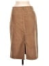 Lands' End Solid Brown Casual Skirt Size 8 - photo 2