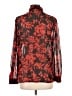 Chico's 100% Polyester Red Long Sleeve Blouse Size Lg (2) - photo 2