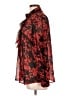 Chico's 100% Polyester Red Long Sleeve Blouse Size Lg (2) - photo 5
