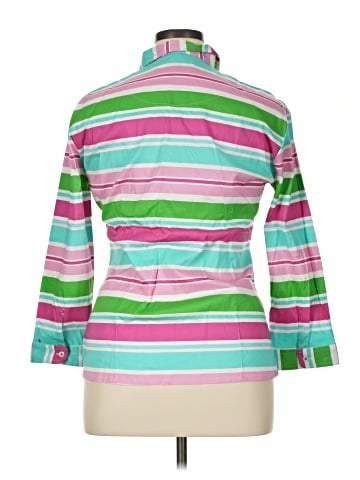 Tizzie 3/4 Sleeve Button-Down Shirt (view 2)