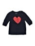 Baby Gap Hearts Blue Pullover Sweater Size 6-12 mo - photo 1