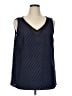St. John 100% Polyester Chevron-herringbone Blue Tank Top Size XL - photo 1