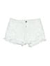 Jeans White Denim Shorts Size XL - photo 1