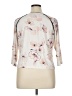 St. John Floral Ivory 3/4 Sleeve Blouse Size XL - photo 2