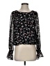 Sanctuary 100% Polyester Black Long Sleeve Blouse Size S - photo 1