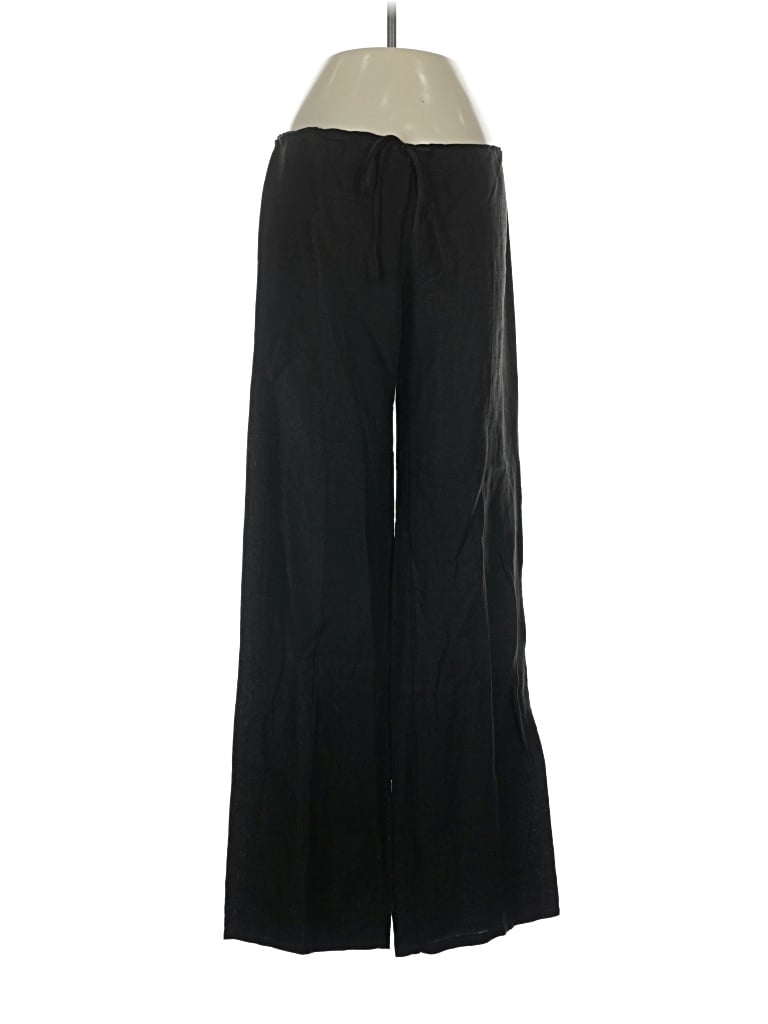 Pre-owned Juicy Couture Linen Pants In Black