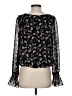 Sanctuary 100% Polyester Black Long Sleeve Blouse Size S - photo 2