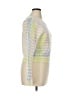 LoveShackFancy Checkered-gingham Plaid Yellow Pullover Sweater Size XL - photo 4