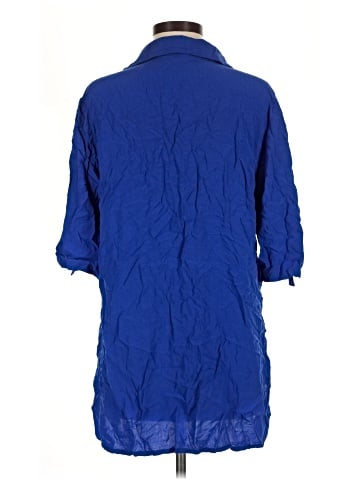 Ekouaer 3/4 Sleeve Button-Down Shirt (view 2)
