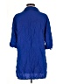 Ekouaer 100% Rayon Blue 3/4 Sleeve Button-Down Shirt Size M - photo 2