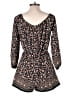 Soprano 100% Polyester Paisley Black Romper Size S - photo 2